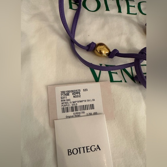 NWT Bottega Veneta Mini Intrecciato Shoulder Bag - Picture 7 of 11